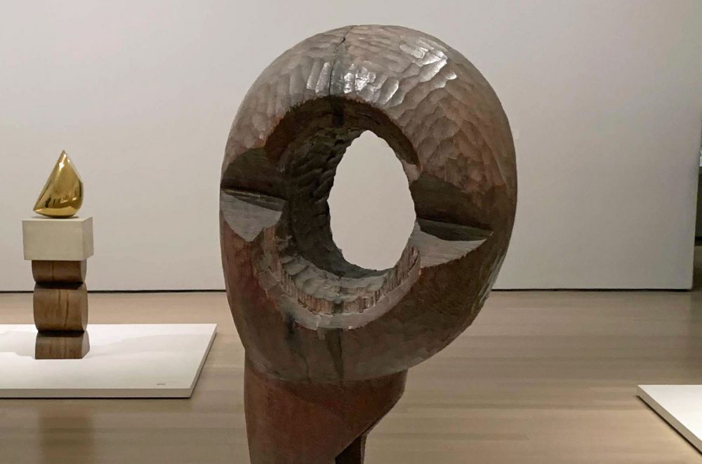 Not all there: detail from Constantin Brancusi's 'Socrates' (1922), at the Museum of Modern Art in New York. (© FlaglerLive)