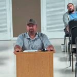 Bryan Moisao in a November appearance before the Flagler Beach City Commission. (© FlaglerLive via YouTube)