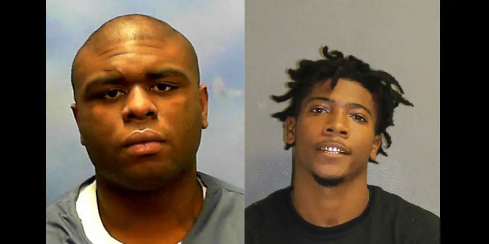 Alexander Brown, left, now serving 10 years in state prison, and Isaiah Johnson. 