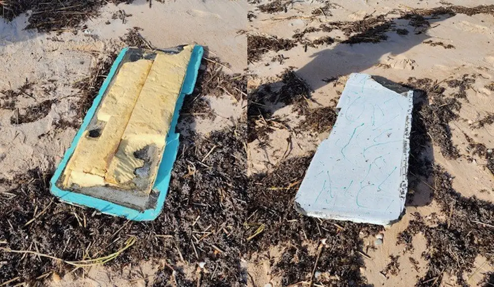 Some debris from the Carol Ann that washed up at the beach at Jungle Hut Road, according to the Flagler County Sheriff's Office. (FCSO)