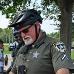 Bryan Jackson in 2023 in palm Coast's Town Center. He has resigned after 13 years with the Sheriff's Office. (© FlaglerLive)