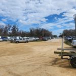 The RV park at Bull Creek Fish Camp. Soon all these people will have a restaurant again there. (© FlaglerLive)