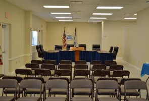 The Bunnell City Commission finally has its own chambers again, which can seat 50 now, and may seat 100 in future. Click on the image for larger view. (© FlaglerLive)