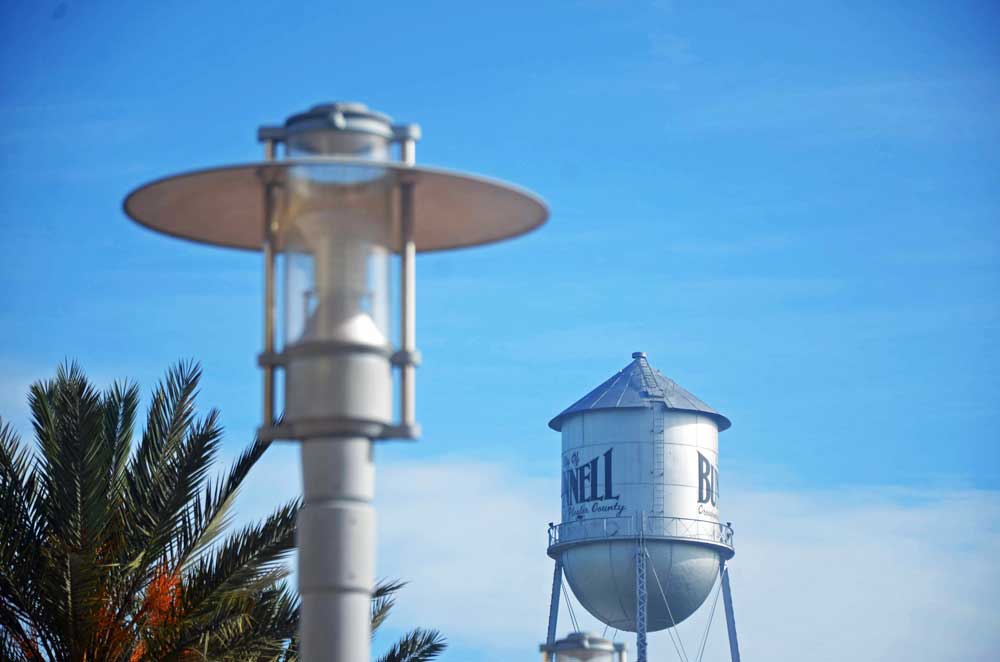 A power surge knocked the Bunnell water plant off line temporarily during Thursday afternoon's storms, requiring a boil-water advisory today. (© FlaglerLive)