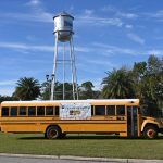 One of Flagler schools' very old buses. (© FlaglerLive)