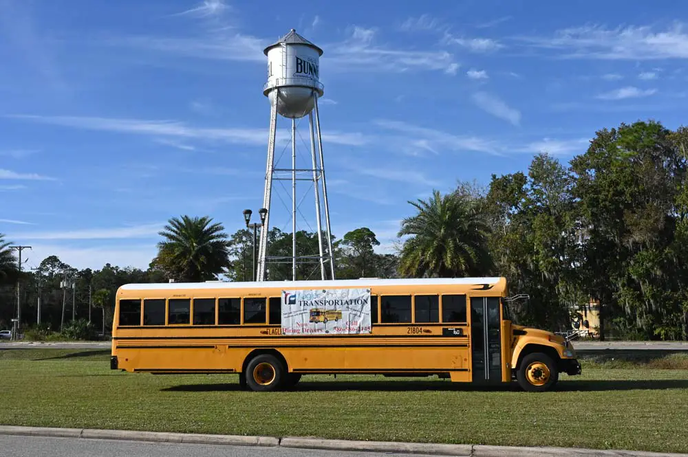 One of Flagler schools' very old buses. (© FlaglerLive)
