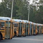 The Flagler County school district has 62 buses and only 55 drivers, and finds itself 32 drivers short of where it needs to be. (© FlaglerLive)