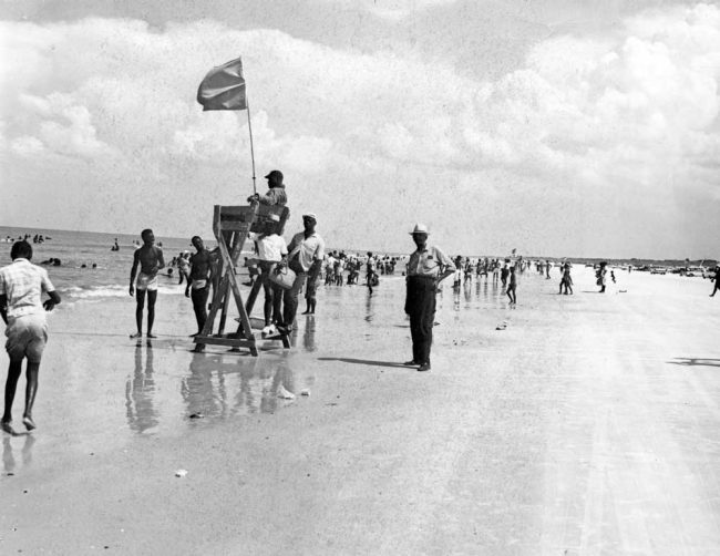 Butler Beach in St. Johns County was once the only stretch of beach between Daytona Beach and Jacksonville where Blacks could swim without risk of attacks  or arrest by whites. (Florida Memory)