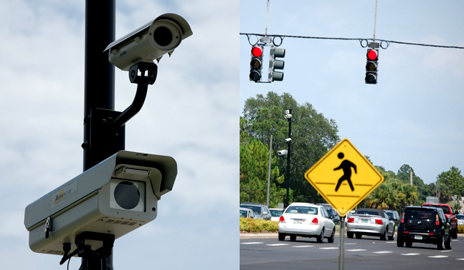 red light camera locations florida