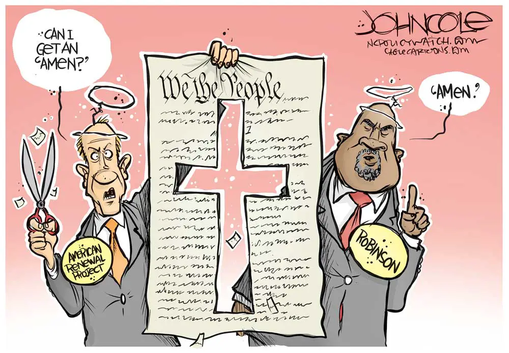 Religious right and the constitution by John Cole, ncpolicywatch.com