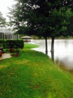 The canal near Boulder Rock Drive encroached on a property. 'We have suffered extensive flooding since they 'repaired' a dam nearby. It's eroding our back yard,' says Leann Pennington, who contributed this photo. Click on the image for larger view. 