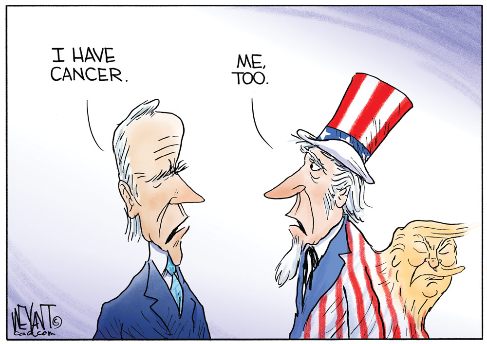 Trump Is A Tumor for America by Christopher Weyant, CagleCartoons.com