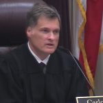 Florida Supreme Court Chief Justice Carlos Muñiz participated in oral arguments over abortion rights in Florida on Sept. 8, 2023. Source: Screenshot/Florida Channel