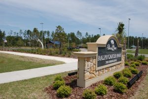 Ralph Carter Park, named for a former City Council member, serves Palm Coast's R-Section, and is next to Rymfire Elementary school. (© FlaglerLive)
