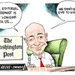 Bezos vs Wash Post cartoonist by Dave Granlund, PoliticalCartoons.com