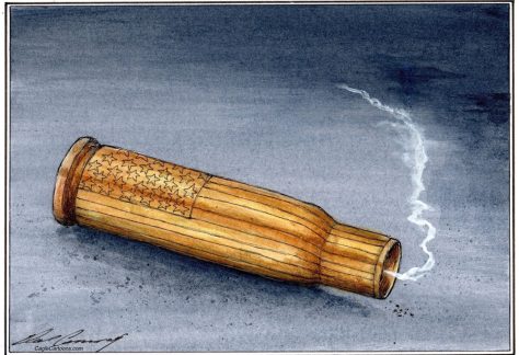 Etched Cartridge by Dale Cummings, Canada, PoliticalCartoons.com