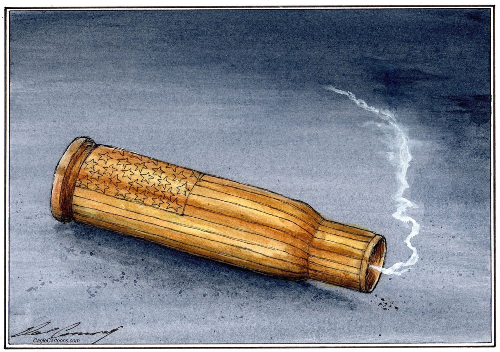 Etched Cartridge by Dale Cummings, Canada, PoliticalCartoons.com
