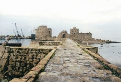 The Castle of the Sea in Saida, in south Lebanon, one of the last remnants of 200 years of Crusader follies in the Levant. (© Pierre Tristam/FlaglerLive)