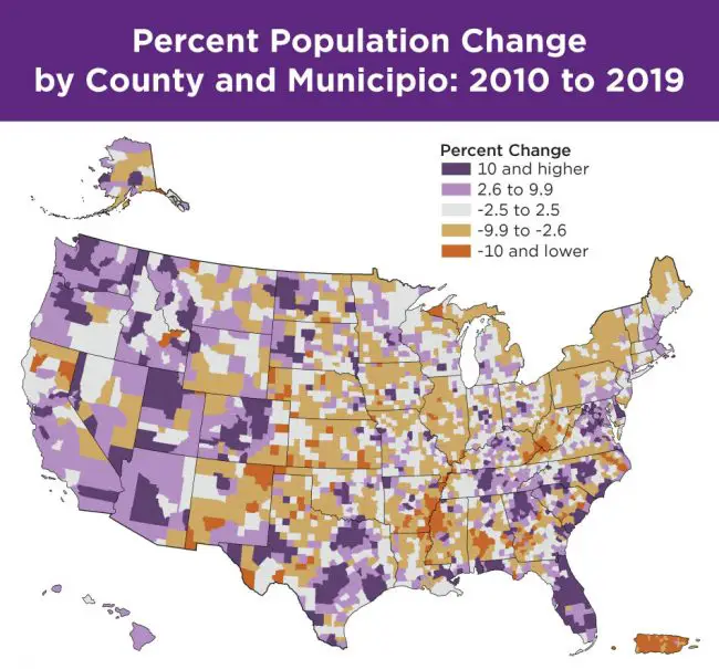 (Source: U.S. Census 2019 population estimates.)