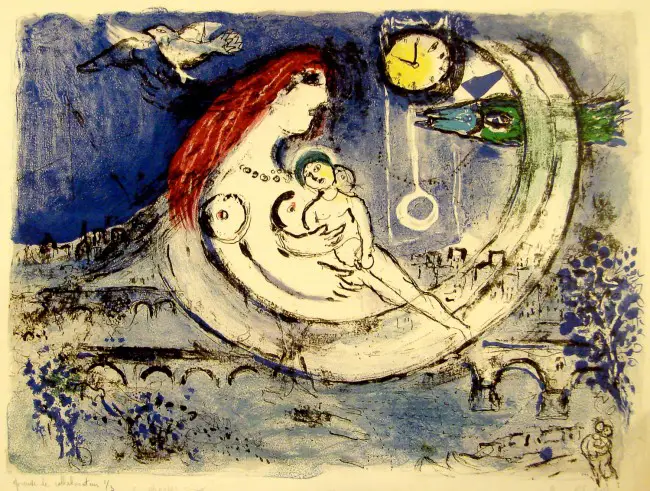 Marc Chagall, 'Paysage Bleu' (1958)