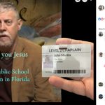 A Facebook post celebrating the appointment of Rev. Jack Martin as a public school chaplain. (© FlaglerLive)