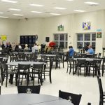 One of the charter review committee workshops in 2017, at Matanzas High School. Like other such workshops, it was barely attended, and the City Council sat as its own committee. Then0city Manager Jim Landon is to the right. (© FlaglerLive)
