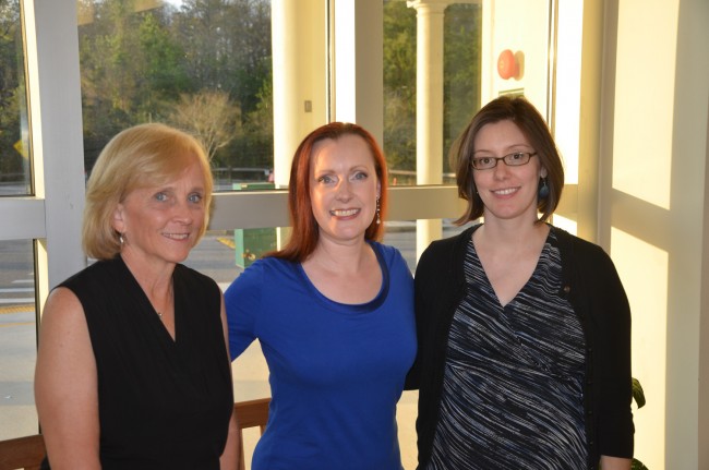 Cheryl Tristam with FYO Artistic Director Sue Cryan, left, and Maggie Snively. Click on the image for larger view. (© FlaglerLive)