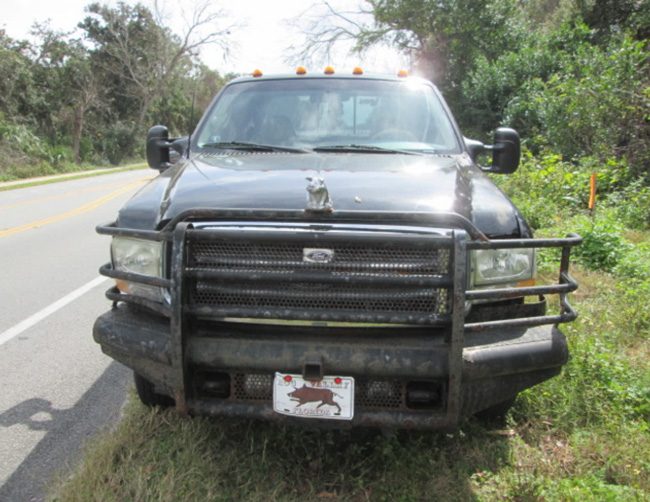 The Ford involved in the crash with deputy Chewning's Dodge.  (FCSO)