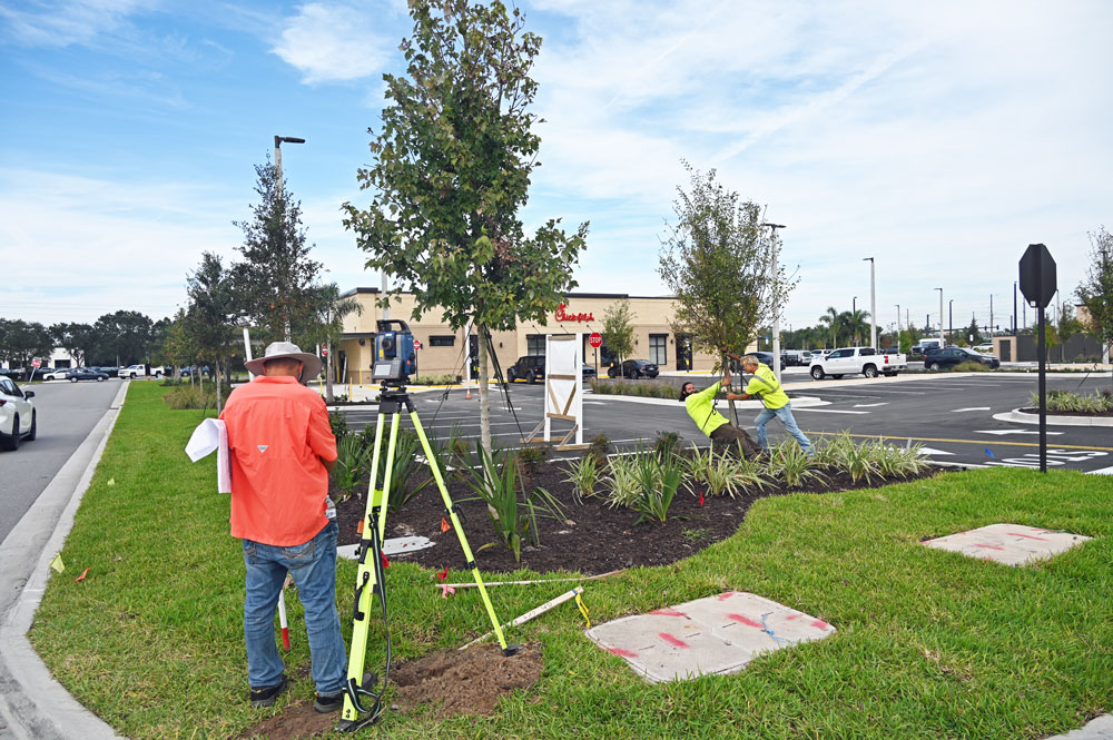 Chick-fil-A on State Road 100 this afternoon, punchlisting.