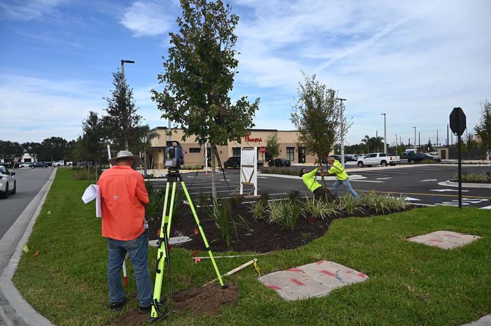 Chick-fil-A on State Road 100 this afternoon, punchlisting.