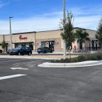 Chick-fil-A on State Road 100 this afternoon, punchlisting. (© FlaglerLive)