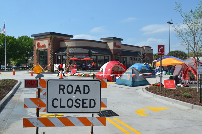 Chick-fil-A opened at 6 a.m. this morning at what used to be Perkins. See the story here. (© FlaglerLive)