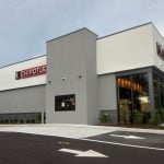 The new Chipotle off Belle Terre Parkway and Palm Coast Parkway, with its vaunted "digital" drive-thru. (© FlaglerLive)