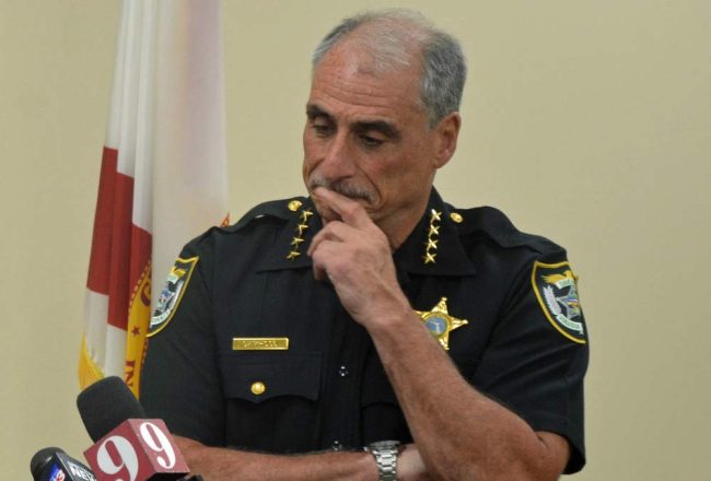 Sheriff Mike Chitwood: not always that thoughtful. (© FlaglerLive)