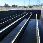 A chlorination tank at Palm Coast's Waste Water Treatment 1 in the Woodlands. (© FlaglerLive)