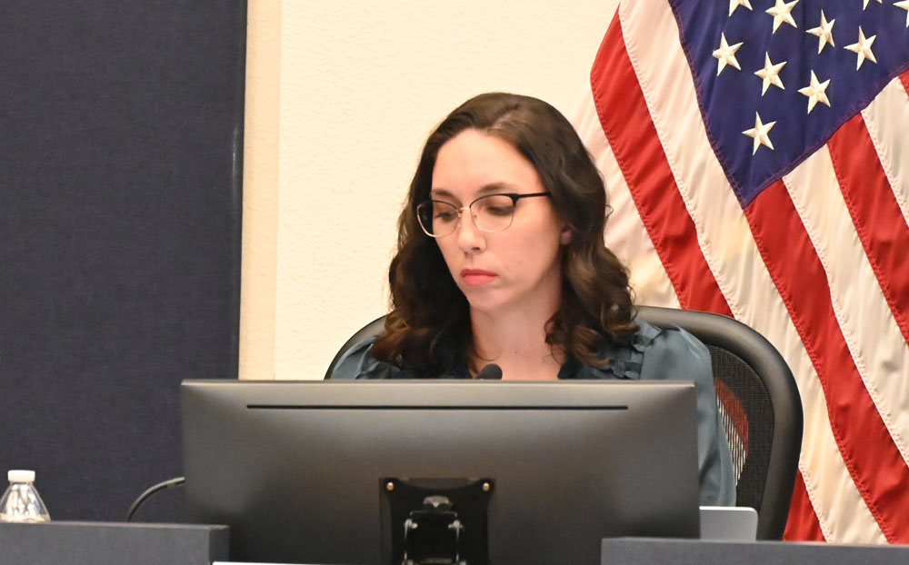 Christy Chong now chairs the School Board. (© FlaglerLive)