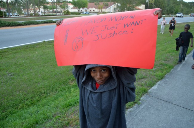 Christopher Scott, 10, a 4th grader at Wadsworth Elementary. Click on the image for larger view. (© FlaglerLive)