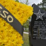 Deputy Charles Sease's name is one of five law enforcement officers' names engraved on the Flagler County Sheriff's memorial to the fallen, and the last officer to die from a hostile act in Flagler, in 2003. (© FlaglerLive)