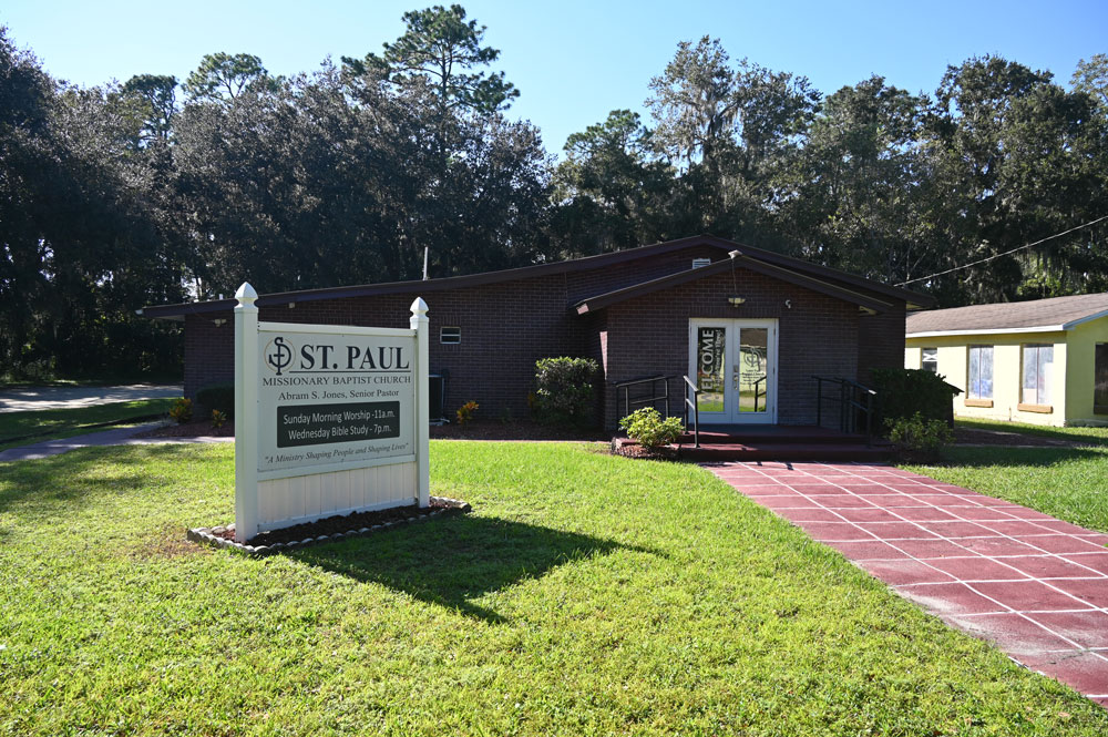 The church wants to level the parkland for a parking lot to accommodate two weekly services. (© FlaglerLive)