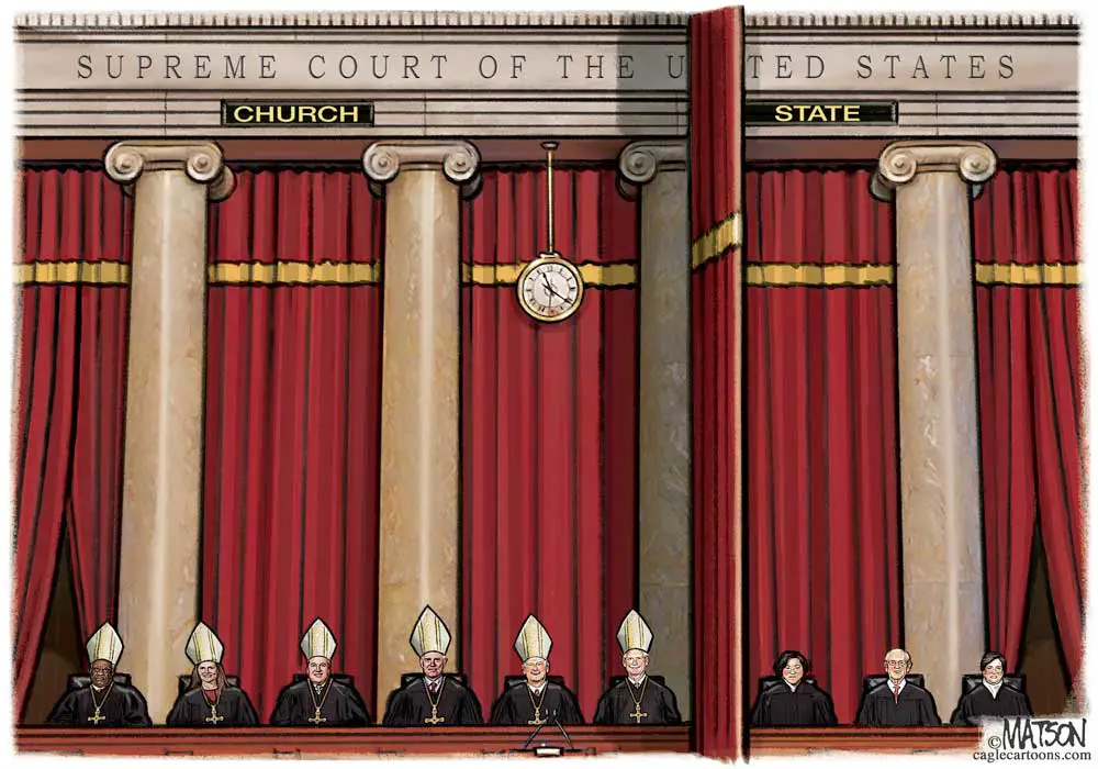 Supreme Court Church and State by R.J. Matson, Portland, Maine.