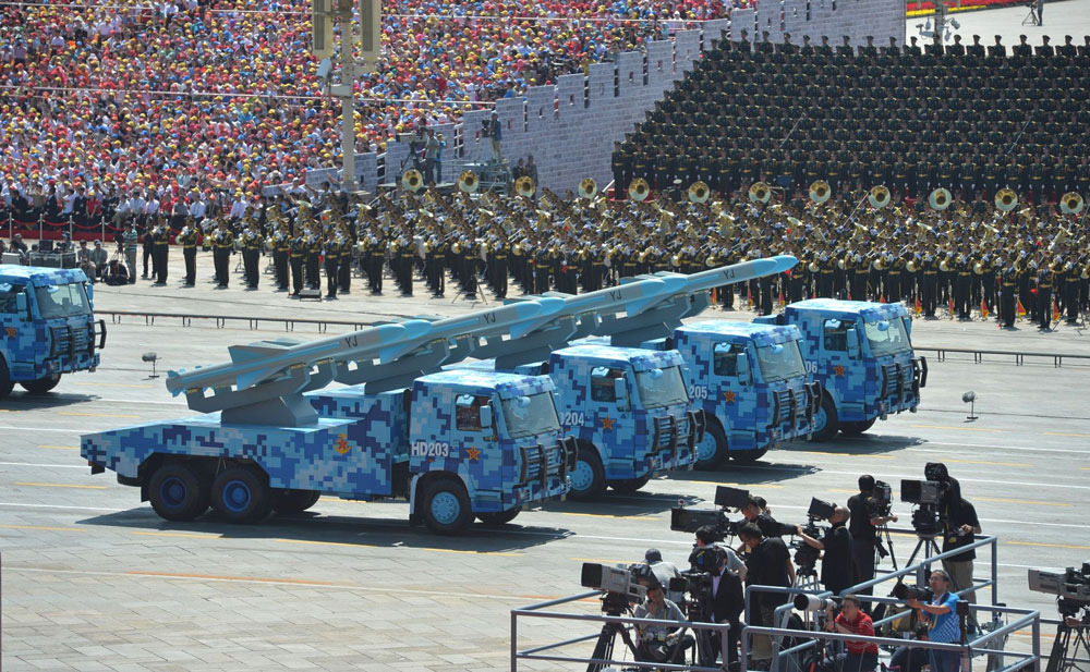 The missiles have gotten bigger and China's might mightier since a 2015 military parade. (Wikimedia Commons)