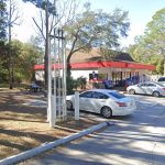 The Circle K on Palm Harbor Parkway, and the picnic tables where the incident took place. (Google)