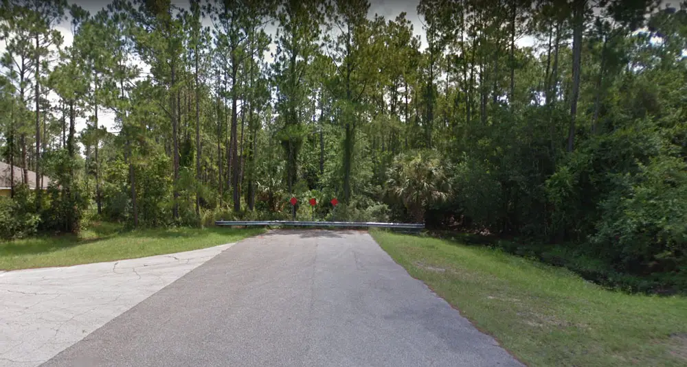 Right now Citation Boulevard just ends. It will soon be extended all the way to Seminole Woods Boulevard. (Google)