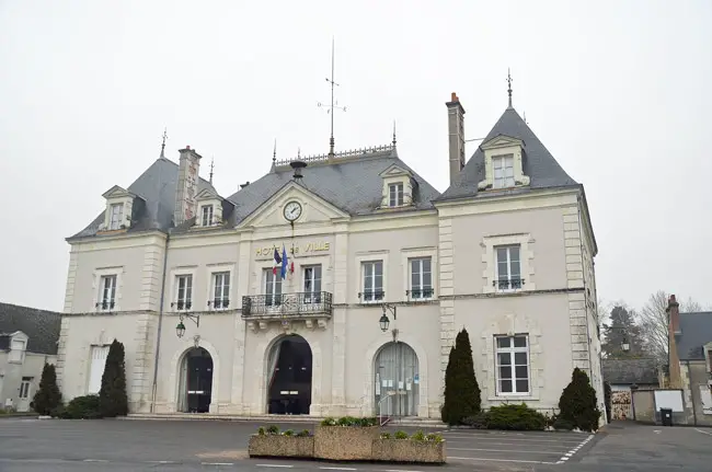 Even the smallest towns in France have majestic city halls (called 'Hotel de ville'), all built with similar architectural designs, but also paid for with national funds. (© FlaglerLive)