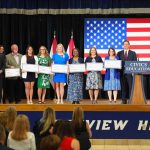 Gov. Ron DeSantis with some of the 4,500 Florida teachers who last year completed the Civics Seal of Excellence endorsement course and receive a $3,000 bonus, according to a release issued by the governor's office.