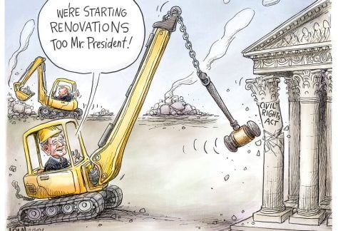 Civil Rights Act by Adam Zyglis, The Buffalo News, NY