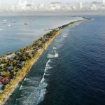 The island nation of Tuvalu is losing land to sea-level rise, and its farms and water supplies are under threat from salt water. (Mario Tama/Getty