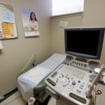 An ultrasound exam room at a Planned Parenthood in Boston.