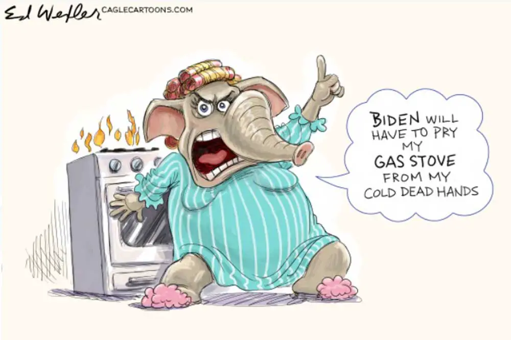 เตาแก๊สจากมือที่เย็นชาของฉัน โดย Ed Wexler, CagleCartoons.com