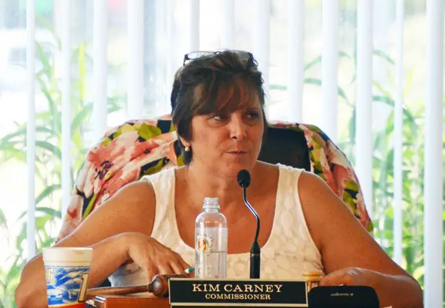 Flagler Beach City Commissioner Kim Carney. (© FlaglerLive)